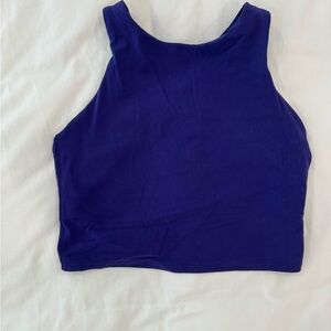 Purpose Crop Sport Bra Top - D/DD+ Blue Purple